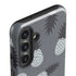 Black and White Pineapples Galaxy S25 Impact Case